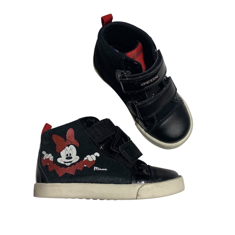 Geox Minnie Mouse Black Sneakers‎